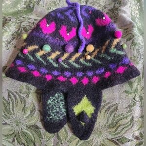 Felted Wool Trapper Hat